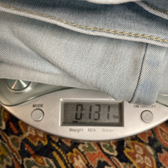 Free People light wash skinny jeans size 27 wardrobe basics bodycon boho - Picture 9 of 9